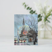 エディンバラの雨の日 ポストカード (スタンド正面)