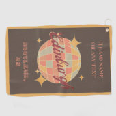 エディンバラシティスコットランドUKイギリスゴルファー ゴルフタオル (横)