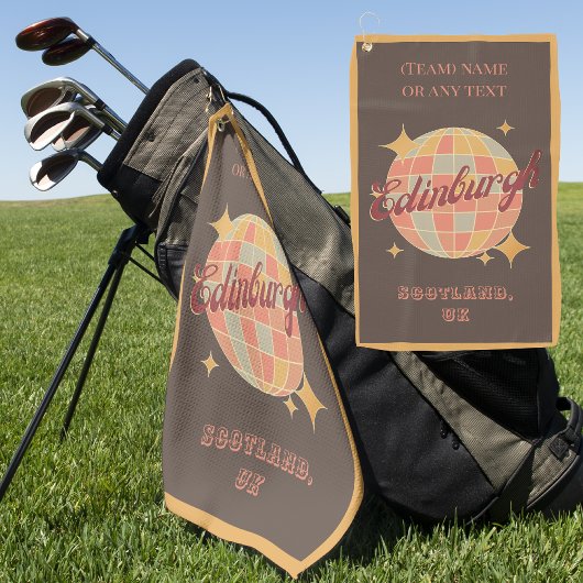 エディンバラシティスコットランドUKイギリスゴルファー ゴルフタオル