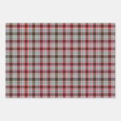 エディンバラシティタータンチェックプレイドグレーブラックレッド ラッピングペーパーシート (正面3)