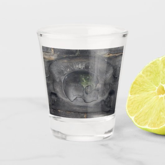 エディンバラスカルとクロスボーン ショットグラス (正面)