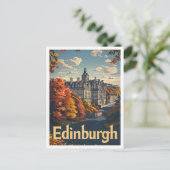 エディンバラスコットラクラシックンドレトロヴィンテージトラベル ポストカード (スタンド正面)
