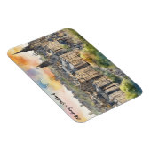 エディンバラスコットランドキャッスルウォーターカラートラベル マグネット (右側)