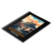 エディンバラスコットランドキャッスルレトロヴィンテージトラベル ノートブック (左側)