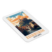 エディンバラスコットランドキャッスルレトロヴィンテージトラベル マグネット (右側)