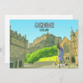 エディンバラスコットランドキャッスル統一されたキングダムヴィンテージ (正面/裏面)