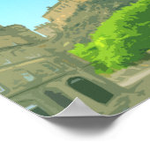 エディンバラスコットランドキャッスル統一されたキングダムヴィンテージ ポスター (角)