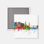 エディンバラスコットランドスカイライン マグネット (正面/裏面)