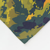 エディンバラスコットランドトラベルアートヴィンテージ フリースブランケット (角)