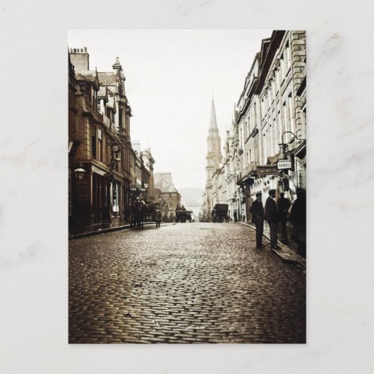 エディンバラスコットランドメイボレ通りシーン1910 ポストカード (正面)