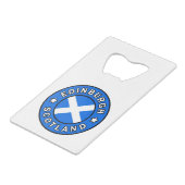 エディンバラスコットランド クレジットカード栓抜き (正面アングル)