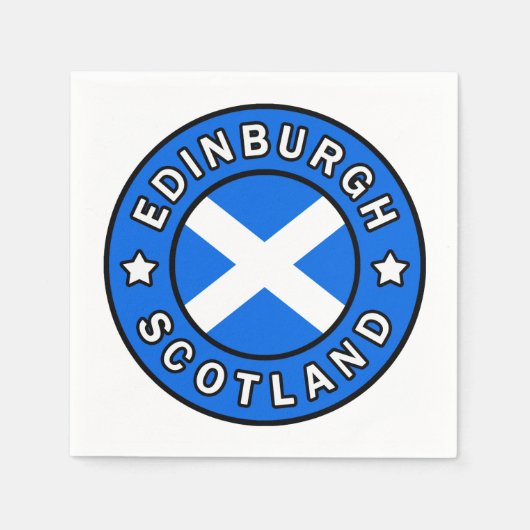 エディンバラスコットランド スタンダードカクテルナプキン (正面)