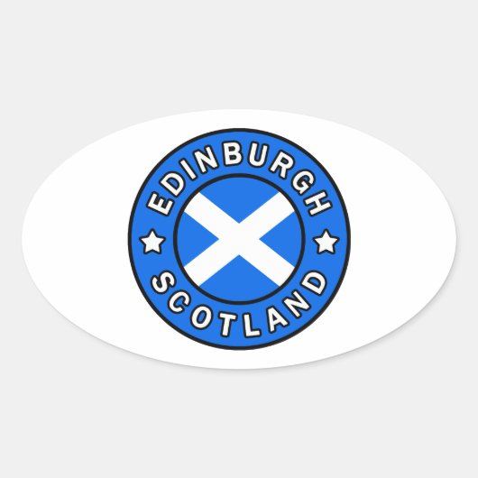 エディンバラスコットランド 楕円形シール (正面)