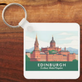 エディンバラスコットラ統一されたンドキングダムパステルトラベル キーホルダー (正面)