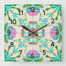 エディンバラニュータウンビクトリアンスタイル時計 スクエア壁時計