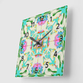 エディンバラニュータウンビクトリアンスタイル時計 スクエア壁時計 (傾斜)