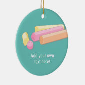 エディンバラロックキャンディ – スウィートスコティッシュトリート セラミックオーナメント (右)