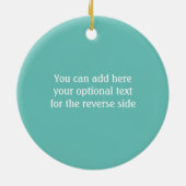 エディンバラロックキャンディ – スウィートスコティッシュトリート セラミックオーナメント (裏面)