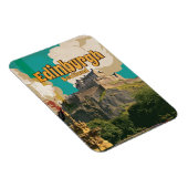エディンバラヴィンテージ旅行ポスター マグネット (右側)
