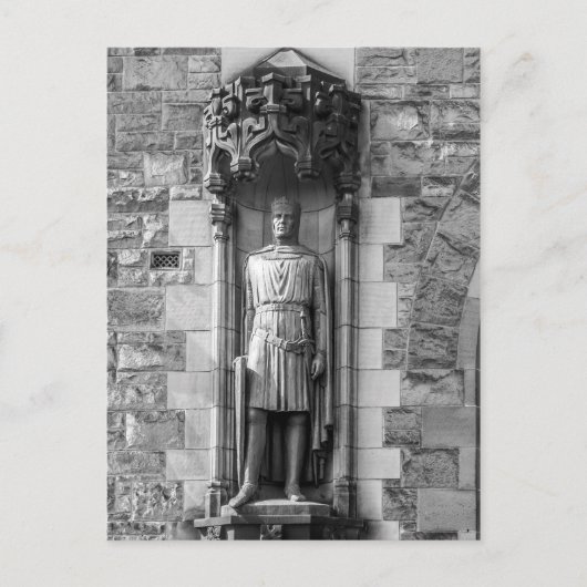 エディンバラ城のロバート・ザ・ブルース像 ポストカード (正面)