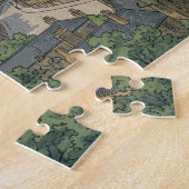 エディンバラ城の浮世絵 ジグソーパズル (側面)