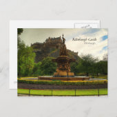 エディンバラ城はがき ポストカード (正面/裏面)