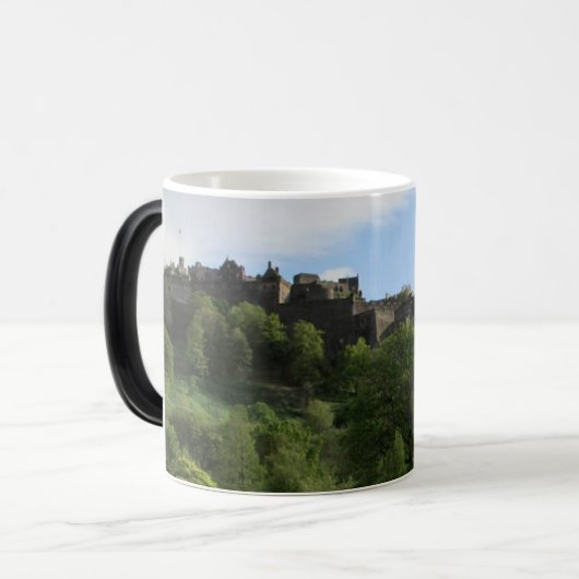 エディンバラ城スコットランド旅行お土産コーヒー モーフィングマグカップ (正面左)