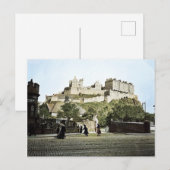 エディンバラ城スコットランド1910グラスマーケット ポストカード (正面/裏面)