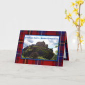 エディンバラ城スチュワート/スチュアート藩グリーティングカード カード (黄色い花)