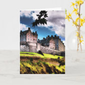 エディンバラ城 カード (黄色い花)
