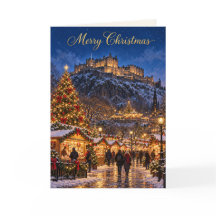 エディンバラ城 メリークリスマス ホリデーカード