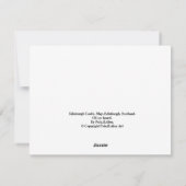 エディンバラ城、5月。スコットランドby Pola.B.Alex.ホー シーズンカード (裏面)