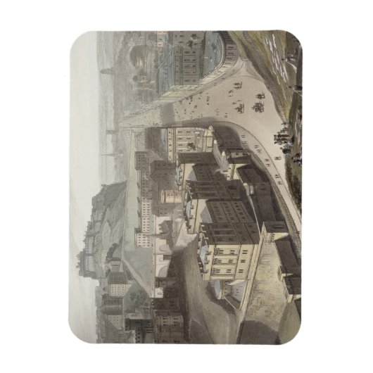 エディンバラ、カルトン・ヒルから「航海のまわりに」 マグネット (縦)