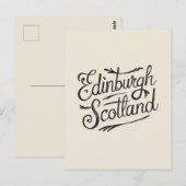 エディンバラ・スコットランドハンドドロンド ポストカード (正面/裏面)
