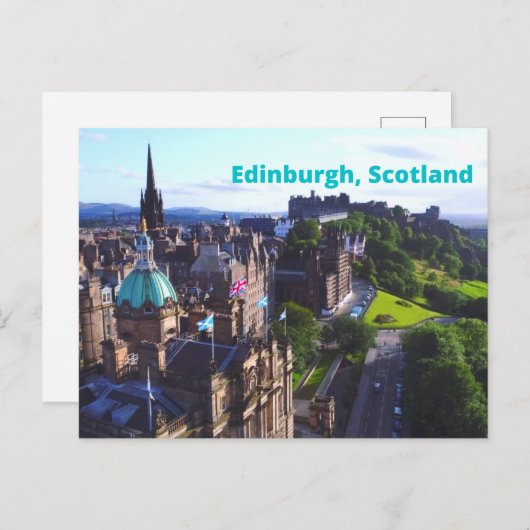 エディンバラ,スコットランド美しい歴史的建物 ポストカード (正面/裏面)