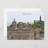 エディンバラ・スコットランド、シティスケープ、写真 ポストカード (正面/裏面)