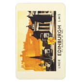エディンバラLNERヴィン素晴らしテージ旅行ポスター マグネット (縦)