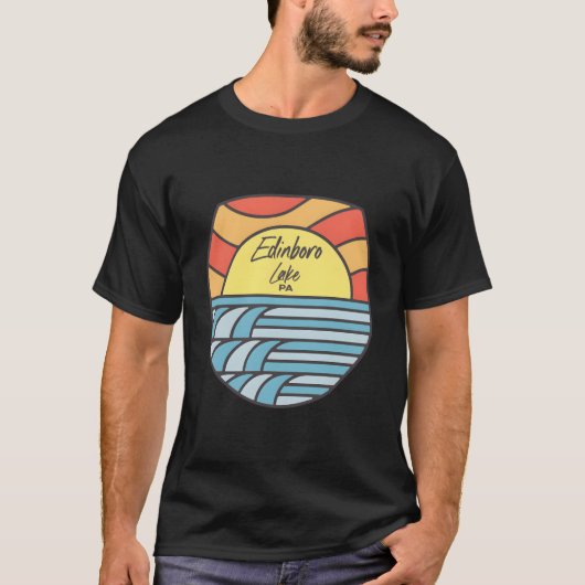 エディンバロ湖 ペンシルベニア州 Tシャツ (正面)