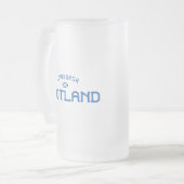 エディンバ動揺してーグスコットランド フロストグラスビールジョッキ (正面左)