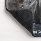 エディンバ素晴らしーグ動物園で一角サイ マウスパッド (コーナー)