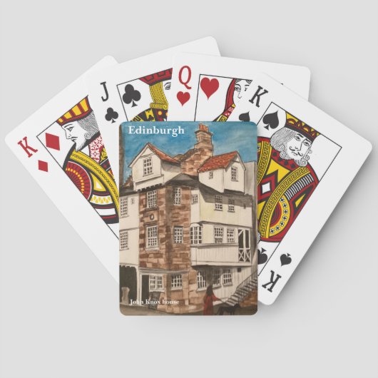 エディンバ遊ーグのカード – John Knox house トランプ (裏面)