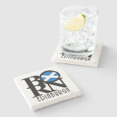 エディン生まれバグスコットランド ストーンコースター (横)