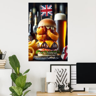 エディン食べバグ: Pub Grub Glory 24x36 ポスター