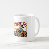 エディーの骨が交差した図形のマグ コーヒーマグカップ (正面右)