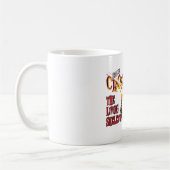 エディーの骨が交差した図形のマグ コーヒーマグカップ (左)