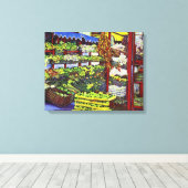 エディー市場 キャンバスプリント (インサイチュ (ウッドフロア))