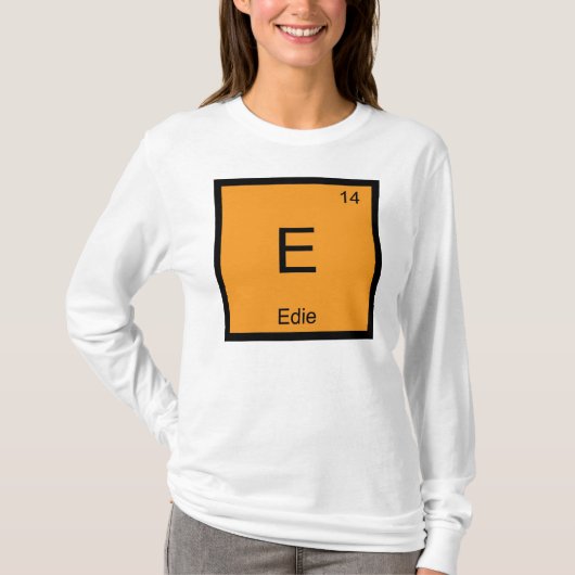 エディ名化学元素周期表 Tシャツ (正面)