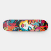 エディ鮮やかカラフル通りアインスパイアート スケートボード (横)
