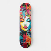 エディ鮮やかカラフル通りアインスパイアート スケートボード (正面)