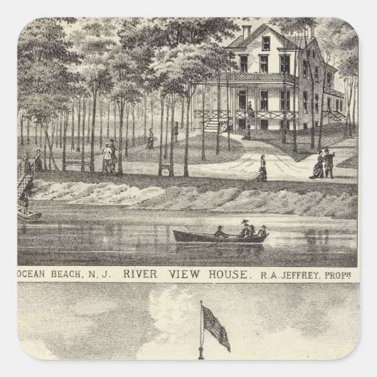 エデュケーショナル・ホール、アスベリーパーク、リバービューハウス スクエアシール (正面)